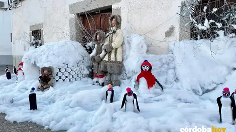 Calles de Alcaracejos engaladas de Navidad