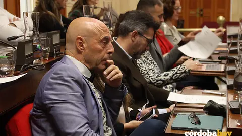 Antonio Hurtado en su esca&ntilde;o del Pleno FOTO RAFA MELLADO SENIOR