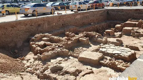 Restos arqueol&oacute;gicos localizados en el aparcamiento del Palacio de La Merced
