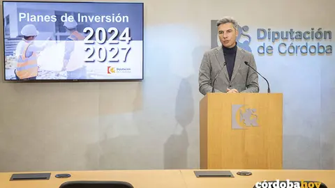 Andr&eacute;s Lorite en la presentaci&oacute;n de los Planes de Inversi&oacute;n Municipales de la Diputaci&oacute;n