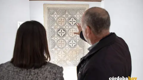 El mosaico romano ya restaurado