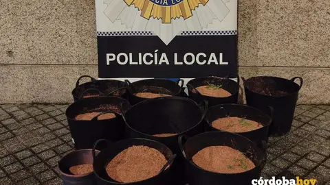 Los 510 kilos de polvo de cobre intervenidos por la Polic&iacute;a Local tras el robo en el Parque Joyero de C&oacute;rdoba