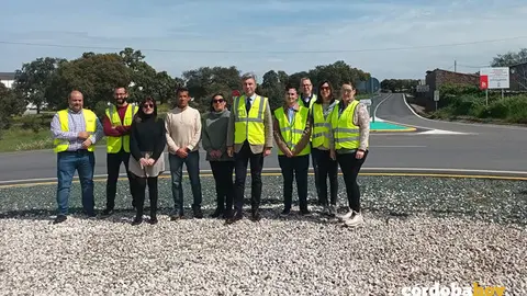 Andr&eacute;s Lorite visita las actuaciones de la Diputaci&oacute;n en la  CO-6103