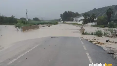 Desbordamiento del Arroyo Salado, en la Campi&ntilde;a Sur cordobesa, por lluvias, en una imagen de archivo