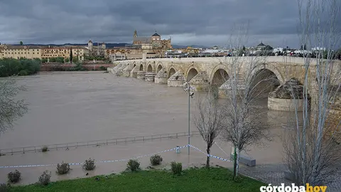 El r&iacute;o Guadalquivir a rebosar de agua