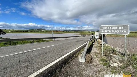 Estado del pantano de Sierra Boyera al 44% el pasado 29 de marzo FOTO AYUNTAMIENTO DE PE&Ntilde;ARROYA