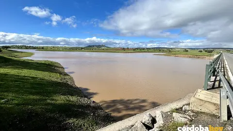 Estado del pantano de Sierra Boyera al 44% el pasado 29 de marzo FOTO AYUNTAMIENTO DE PE&Ntilde;ARROYA
