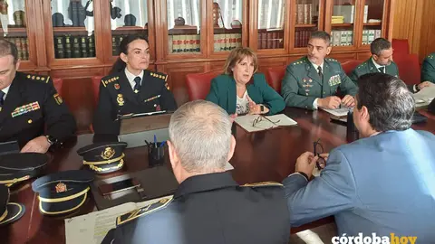 Junta de seguridad en la Subdelegaci&oacute;n por el Mayo Festivo Cordob&eacute;s 2024