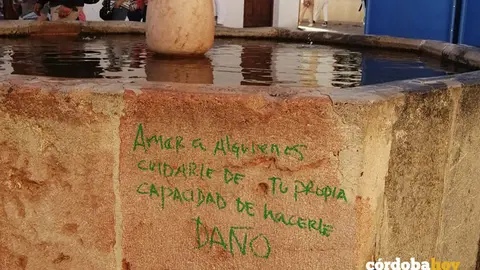 Pintada realizada en el BIC dela Fuente del Potro