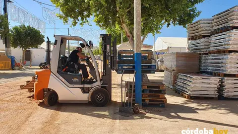 Montaje de la Feria de C&oacute;rdoba 2024
