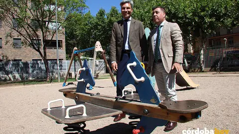 Andr&eacute;s y Miguel Ruiz Madruga en el Parque de Santa Rosa