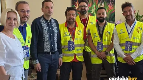 Reuni&oacute;n para cerrar el acuerdo de colaboraci&oacute;n con el rector de la Universidad de Lviv, para la formaci&oacute;n de m&eacute;dicos ucranianos en Espa&ntilde;a