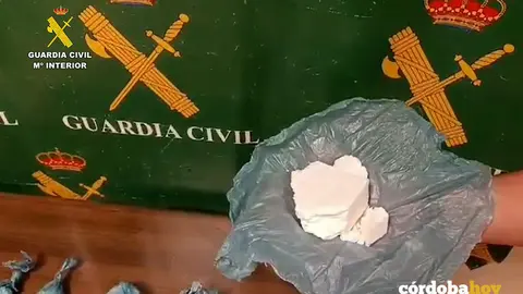 La coca&iacute;na incautada en Montilla por la Guardia Civil
