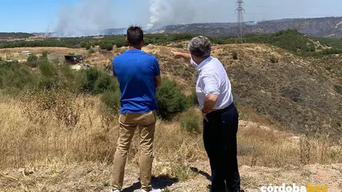 Pedro L&oacute;pez y Salvador Fuentes, en Obejo