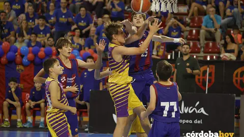 Final del Campeonato de baloncesto base espa&ntilde;ol entre el Barcelona y el Matar&oacute; FOTO IMDECO