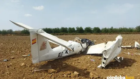 La avioneta accidentada FOTO SEIS