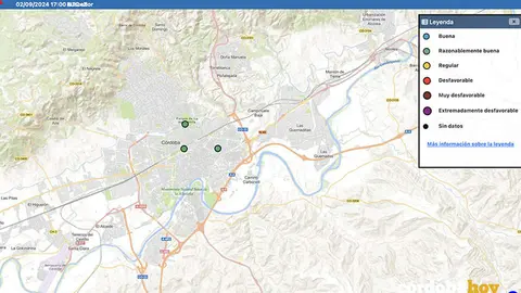 Estado de la calidad del aire en la capital cordobes, seg&uacute;n la aplicaci&oacute;n