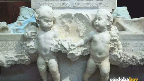 Detalle del mausoleo de la vizcondesa de Termens, en Cabra, declarado BIC FOTO JUNTA