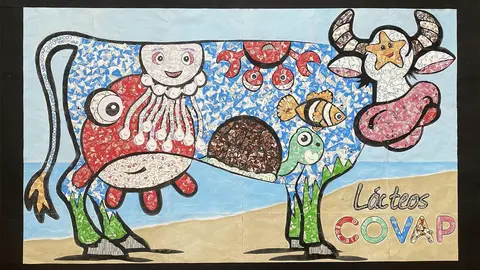 Primer premio del concurso 'Dise&ntilde;a con Covap.&nbsp;Tu creatividad es la leche'