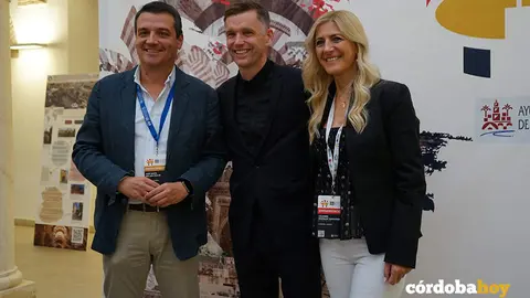 Jos&eacute; Mar&iacute;a Bellido, Bruno Marchand y Lourdes Morales FOTO YOLANDA PEDROSA