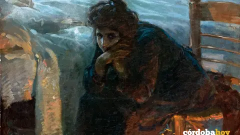 Detalle de Horas de angustia, de Julio Romero de Torres