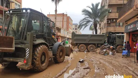 Zapadores de la BRI X desplegados en Valencia