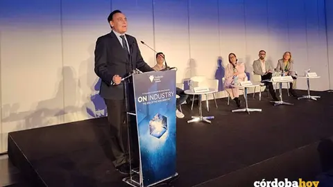 G&oacute;mez Villamandos, durante su intervenci&oacute;n en On Industry FoTo JUNTA DE ANDALUC&Iacute;A