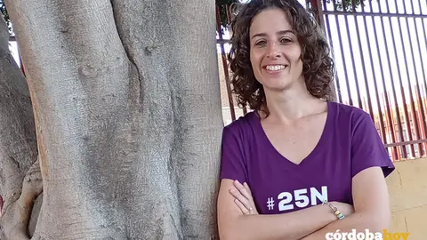 Elena Horcas, presidenta de la Plataforma Cordobesa contra la Violencia a las Mujeres