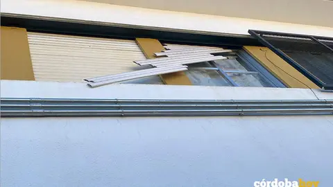 Lugar por donde los ladrones accedieron interior del CEIP Federico Garc&iacute;a Lorca