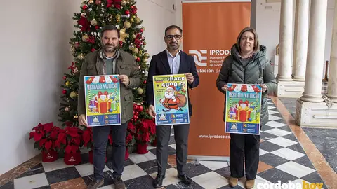Romero (centro), con responsables de la Asociaci&oacute;n de Empresarios de Villanueva de C&oacute;rdoba FOTO DIPUTACI&Oacute;N DE C&Oacute;RDOBA