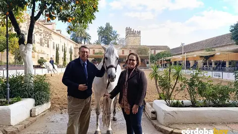 Rafael Blanco y Blanca Torrent en Caballerizas Reales FOTO AYUNTAMIENTO DE C&Oacute;RDOBA