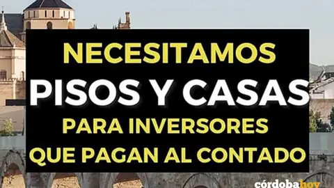 Detalle del anuncio en Instagram de compra de viviendas en C&oacute;rdoba y alrededores FOTO NODO CORDUBA