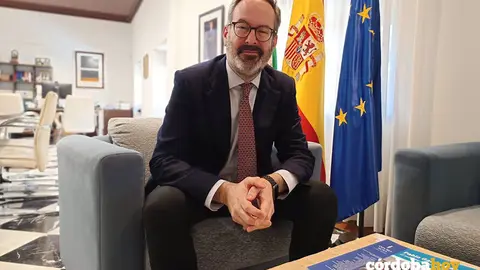 El delegado del Gobierno andaluz en C&oacute;rdoba, Adolfo Molina, en su despacho FOTO EUROPA PRESS