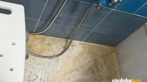 Estado del agua en algunos puntos de la localidad de Pe&ntilde;arroya FOTO ANDALUC&Iacute;A ENTRE TOD@S