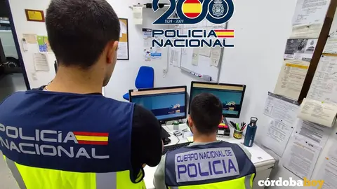 Polic&iacute;a Nacional actuando contra delitos en Red, en una imagen de archivo