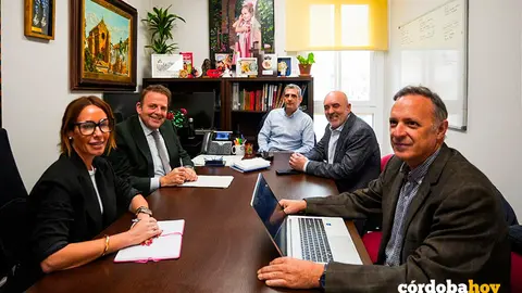 Reuni&oacute;n entre Comercio C&oacute;rdoba y el Ayuntamiento FOTO COMERCIO C&Oacute;RDOBA