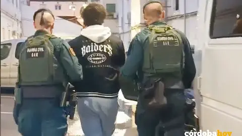 El yihadista detenido en C&oacute;rdoba en las dependencias de la Comandancia de la Guardia Civil FOTO GUARDIA CIVIL