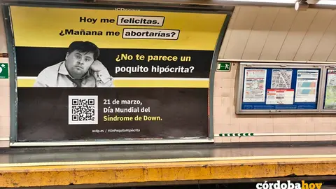 La nueva campa&ntilde;a de la asociaci&oacute;n ultra ACdP en el Metros de Madrid FOTO ACDP