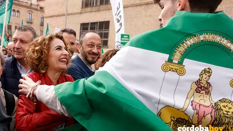 La ministra de Hacienda y secretaria general del PSOE-A, Mar&iacute;a Jes&uacute;s Montero, en Sevilla FOTO PSOE