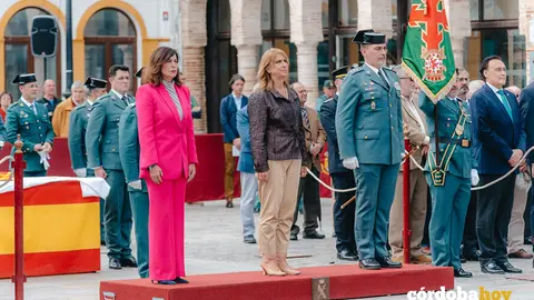 Izado de bandera en Palma del R&iacute;o por el 181 aniversario de la fundaci&oacute;n de la Guardia Civil, FOTO GUARDIA CIVIL