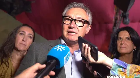 El portavoz de Vox en Andaluc&iacute;a, Manuel Gavira, en la Feria de C&oacute;rdoba FOTO VOX