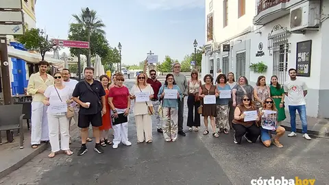 Concentraci&oacute;n de comerciantes en la Juder&iacute;a, en una imagen de archivo FOTO NODO CORDUBA