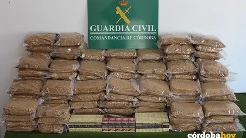 Picadura de tabaco incautada en el operativo de la Guardia Civil FOTO GUARDIA CIVIL