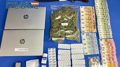 Material Incautado por la Polic&iacute;a Nacional FOTO POLIC&Iacute;A NACIONAL