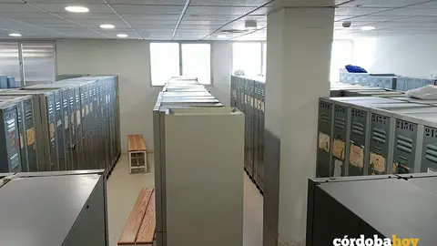 Zona de taquillas en el Hospital Reina Sof&iacute;a de C&oacute;rdoba FOTO CCOO