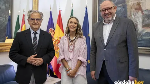 Salvador Fuentes, Ana Bel&eacute;n Blasco y Manuel Torralbo FOTO DIPUTACI&Oacute;N DE C&Oacute;RDOBA
