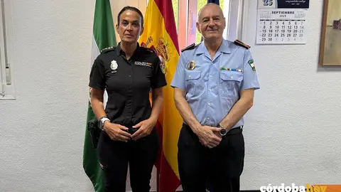 La comisaria Mar&iacute;a Dolores L&oacute;pez S&aacute;nchez y Antonio Serrano FOTO CNP