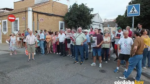 Concentraci&oacute;n del Consejo de Distrito de ayer, jueves FOTO AL-ZAHARA