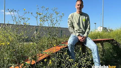 &Aacute;ngel Ortiz en las pistas de Parque Azahara FOTO PSOE