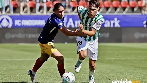 &Aacute;lex Calvo y Jan Salas en un momento del partido FOTO CCF